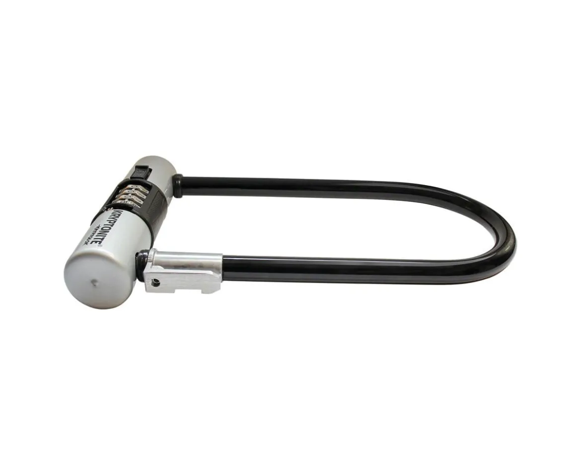 Kryptonite Kryptolok Combo U-Lock (Black/Grey) (4" x 9") (w/ Bracket)