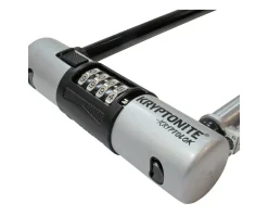 Kryptonite Kryptolok Combo U-Lock (Black/Grey) (4" x 9") (w/ Bracket)