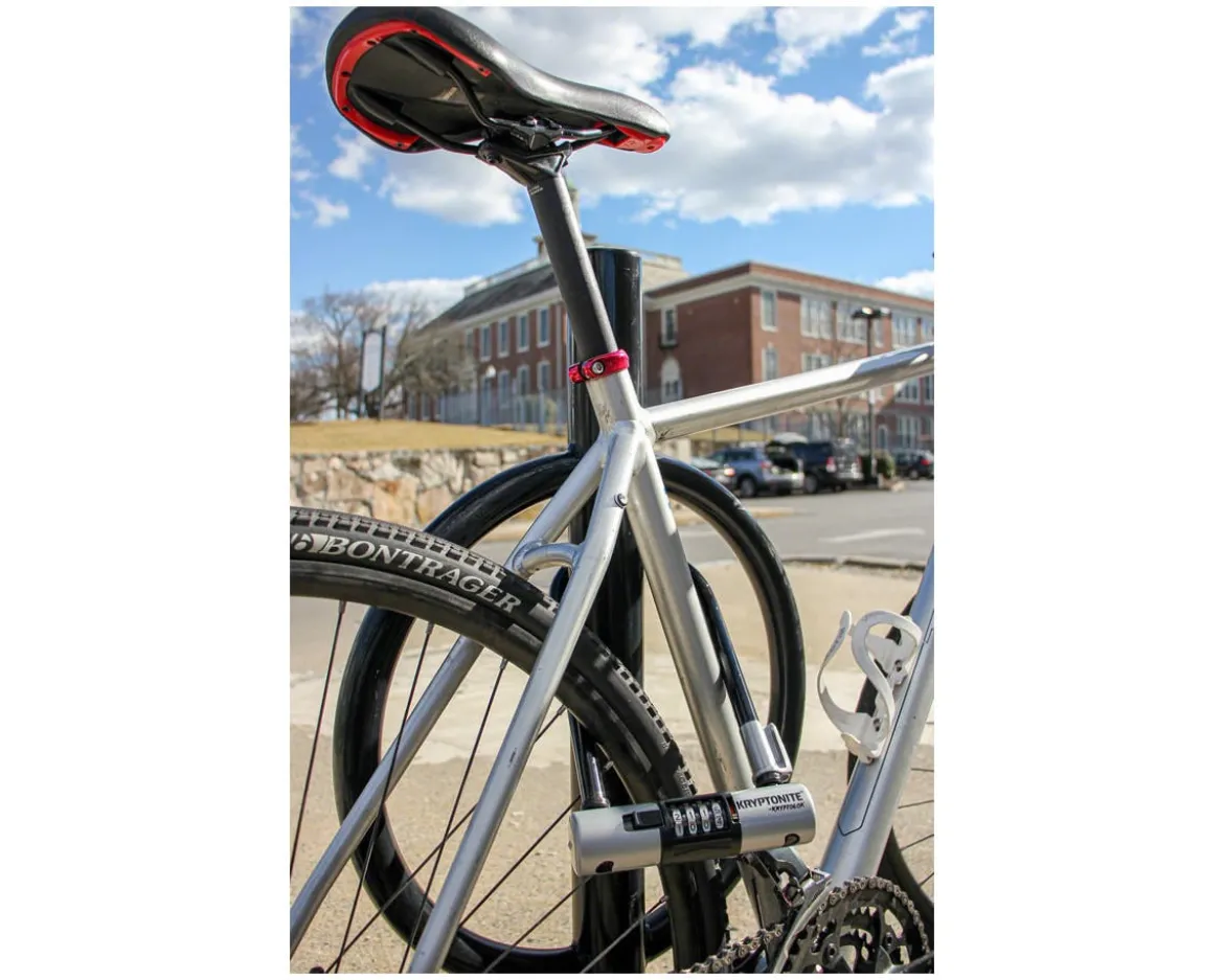 Kryptonite Kryptolok Combo U-Lock (Black/Grey) (4" x 9") (w/ Bracket)