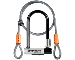 Kryptonite KryptoLok Mini-7 U-Lock with 4' Flex Cable and Bracket