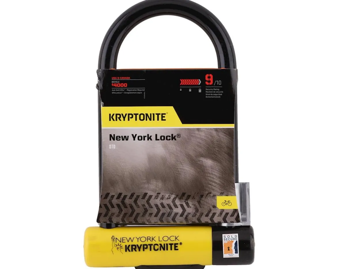 Kryptonite New York STD U-Lock with Bracket (4 x 8")