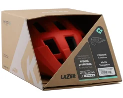 Lazer Coyote KinetiCore Trail Helmet (Matte Tangerine) (S)