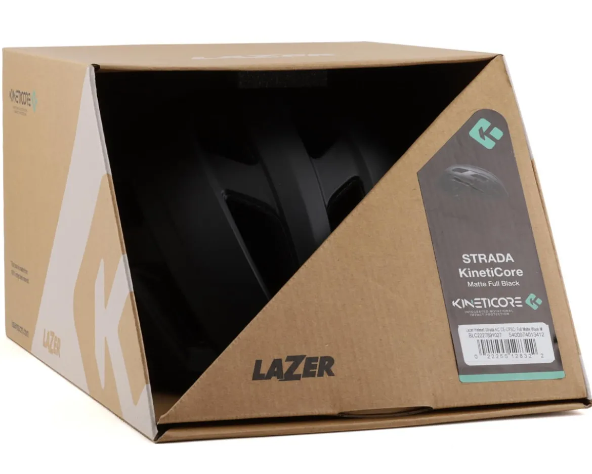 Lazer Strada KinetiCore Helmet (Full Matte Black) (S)