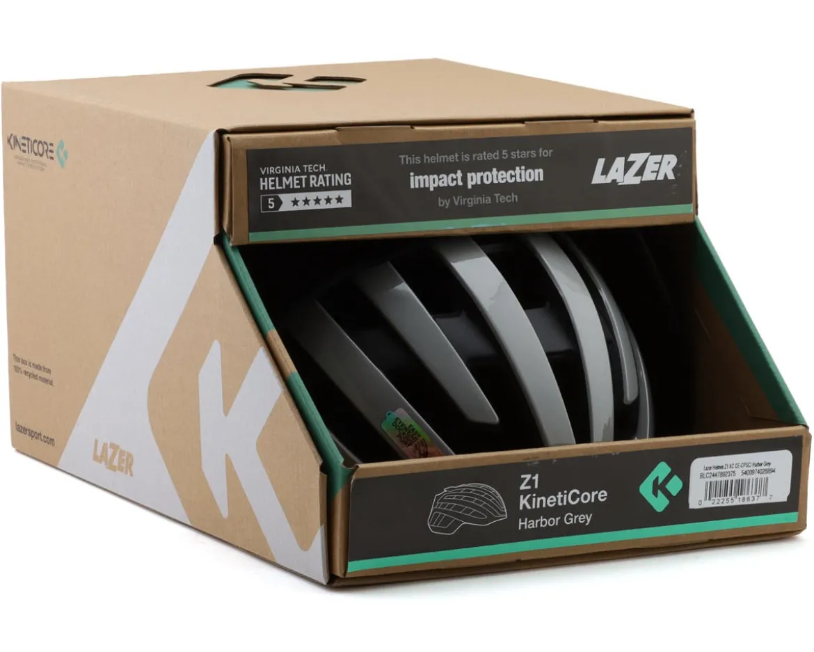 Lazer Z1 KinetiCore Road Helmet (Harbor Grey) (S)