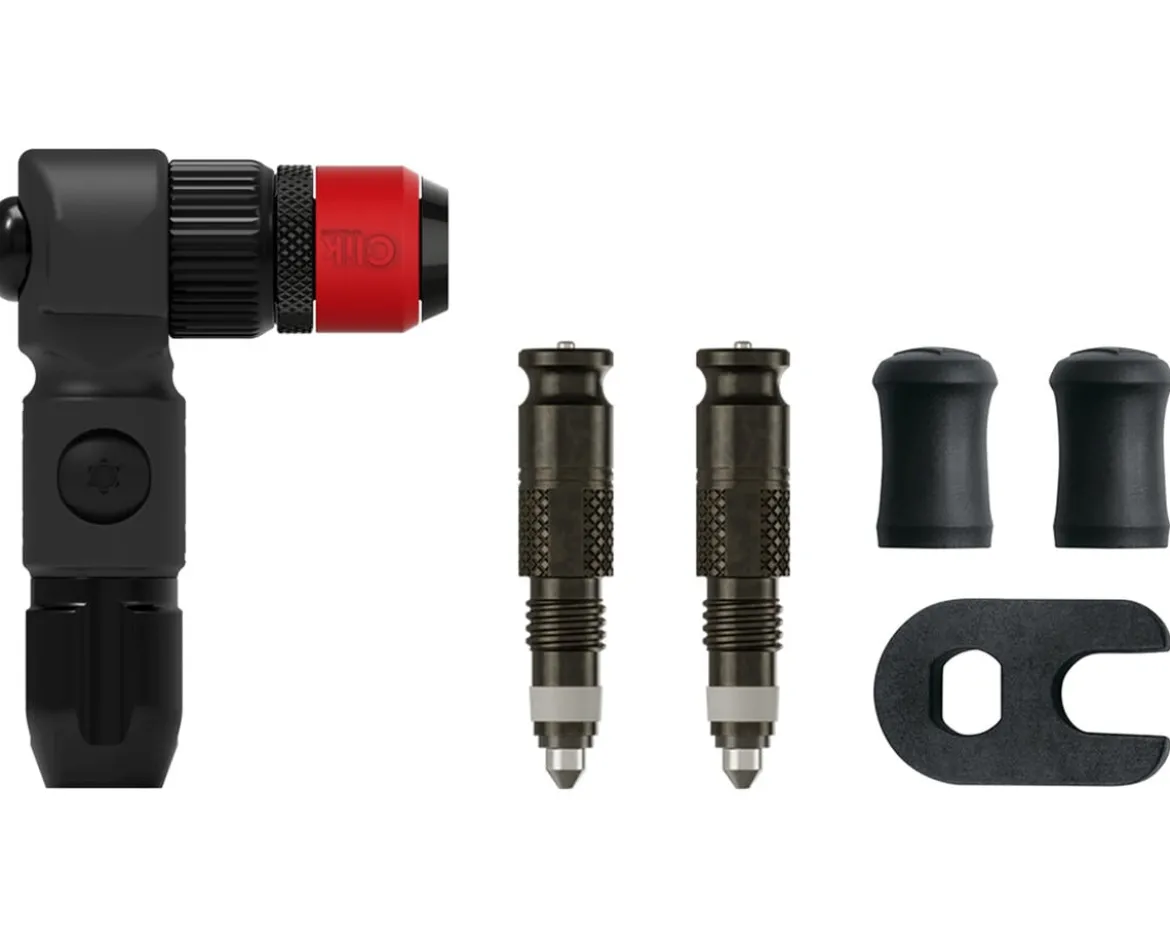 Lezyne ABS Pro Clik Chuck w/ Clik Valve Cores (Black)