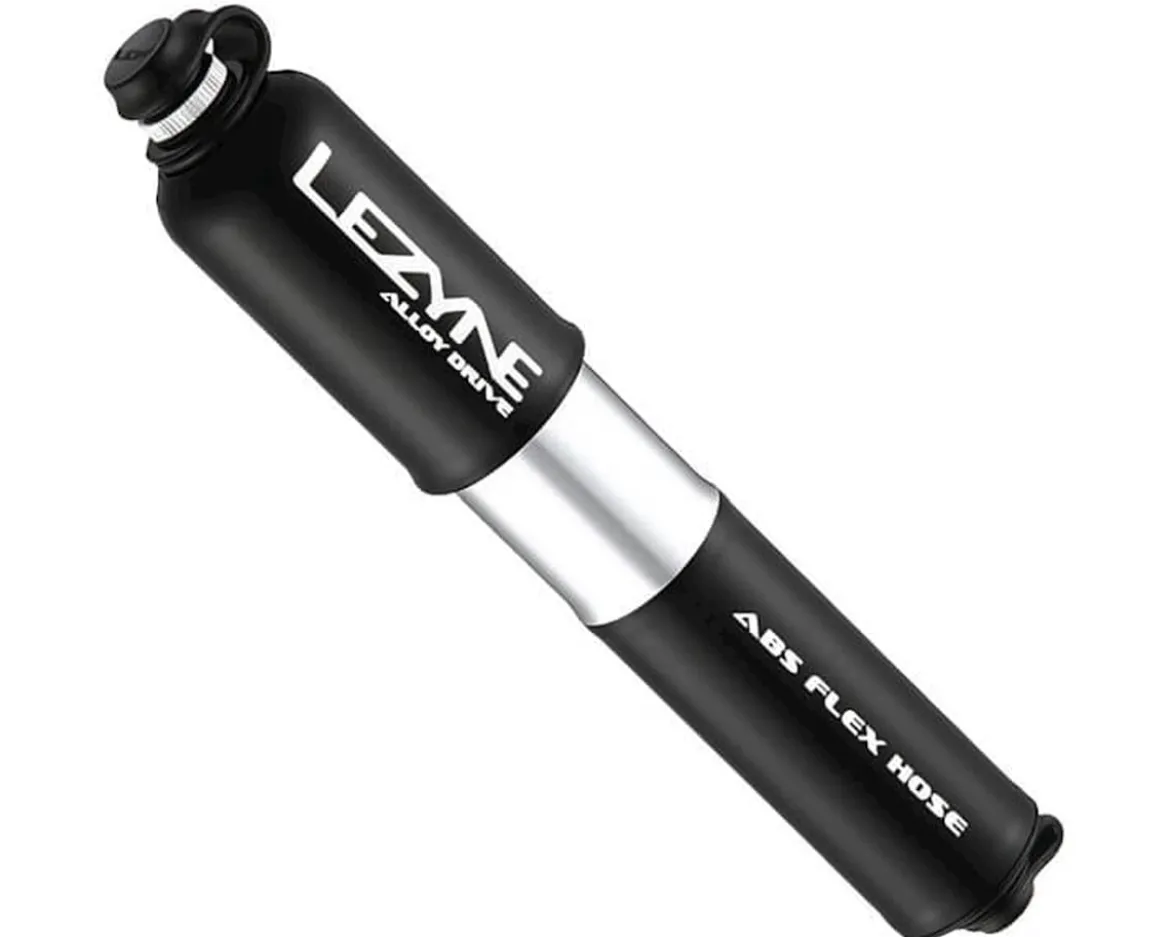 Lezyne Alloy Drive Mini Pump (Black/Polished Silver) (M)