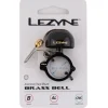 Lezyne Classic Brass Bell (Black/Black) (Aluminum Hard Mount) (Fits 22.2 - 25.4mm Handlebars)
