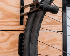 Lezyne CNC Alloy Wall Hook (Black) (1 Bike)