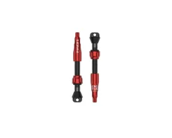 Lezyne CNC Tubeless Ready Presta Valves Pro (Red) (Pair) (44mm)