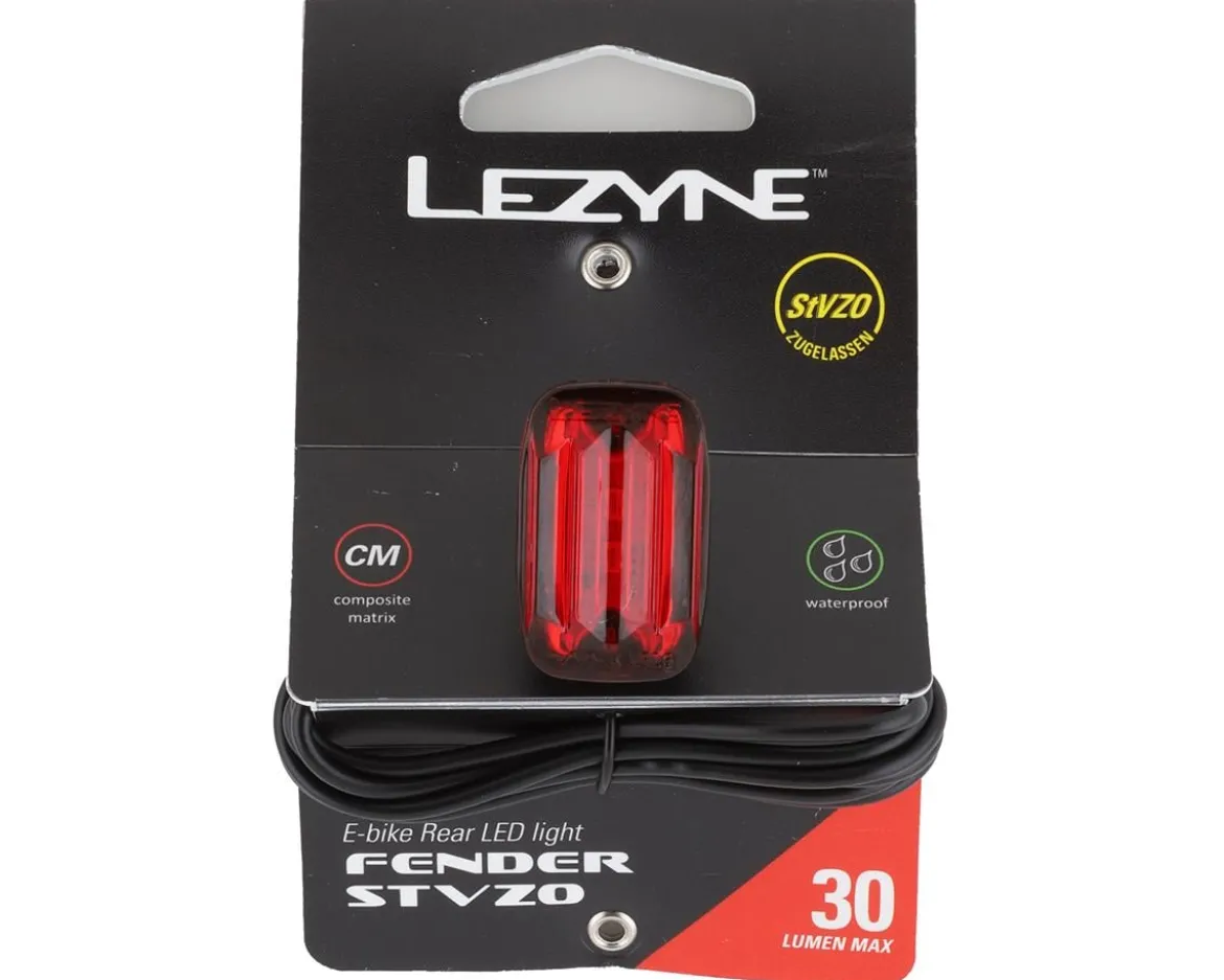 Lezyne E-Bike Fender STVZO Tail Light (Black)