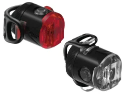Lezyne Femto USB-C Drive Headlight & Tail Light Set (Black) (50/15 Lumen)
