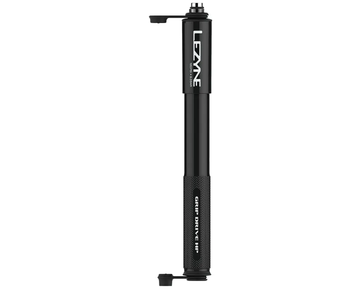 Lezyne Grip Drive HP Pump (Black) (High Pressure) (M)