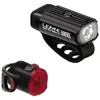 Lezyne Hecto Drive 500XL/Femto Head Light & Tail Light Set (Black) (500/15 Lumens)
