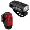 Lezyne Hecto Drive 500XL/KTV DRIVE+ Headlight & Tail Light Set (Black) (500/40 Lumens)