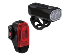 Lezyne KTV Drive Pro 300+/KTV Drive+ Headlight & Taillight Set (Black)