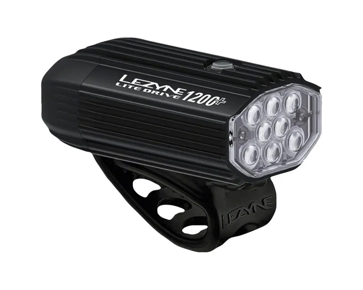 Lezyne Lite Drive 1200+ Front Headlight (Black) (1200 Lumens)