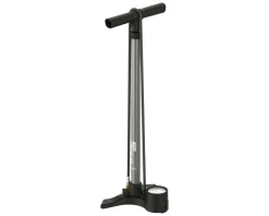 Lezyne Macro HP Floor Drive Floor Pump (Flat Grey) (ABS Flip Chuck) (Presta/Schrader Valve Compatible)