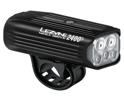 Lezyne Mega Drive 2400+ Headlight W/ Loaded Kit (Black) (2400 Lumens)
