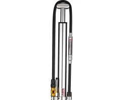 Lezyne Micro Floor Drive HVDG Frame Pump (Silver) (High Volume w/Digital Gauge)