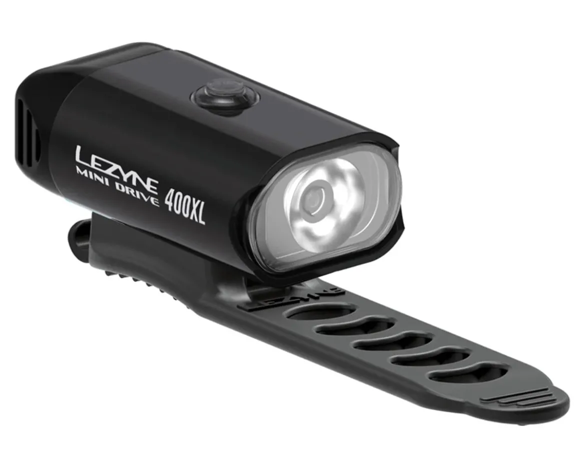 Lezyne Mini Drive 400XL/Femto USB-C Drive Headlight & Tail Light Set (Black) (400/15 Lumens)