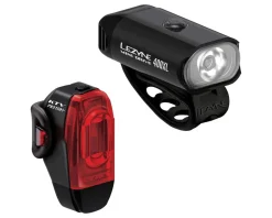 Lezyne Mini Drive 400XL/KTV Drive Pro+ Headlight/Tail Light Set (Black)