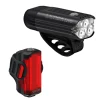 Lezyne React Drive Headlight/Radar Drive Tail Light Set (Matte Black) (1200/300 Lumens)