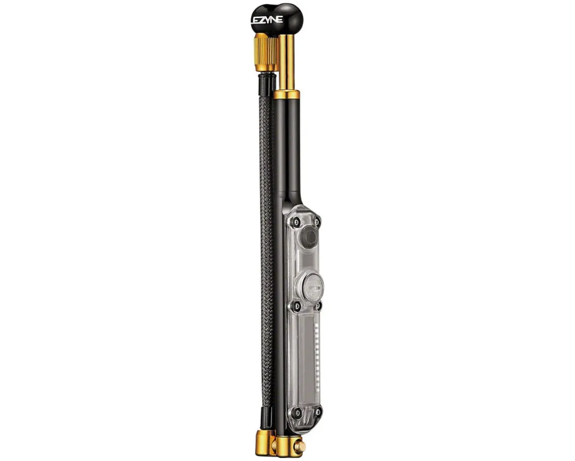 Lezyne Shock Drive Digital Suspension Pump (Black/Gold) (350 PSI)