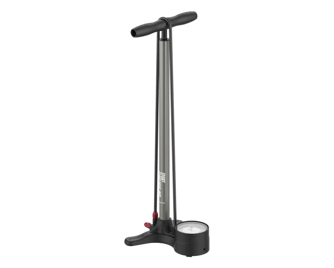 Lezyne Sport Floor Drive 3.5 DV Pump (Flat Grey)