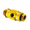 Lezyne Standard ABS Flip Chuck (Gold) (Fits Presta and Schrader Valves)