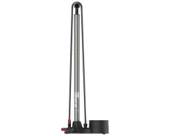 Lezyne Steel Floor Drive Pump (Grey) (ABS-1 Pro Chuck) (Presta/Schrader Valve Compatible)