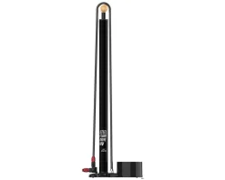 Lezyne Steel HV Floor Drive 3.5 Pump (Flat Black) (Presta/Schrader Valve Compatible)