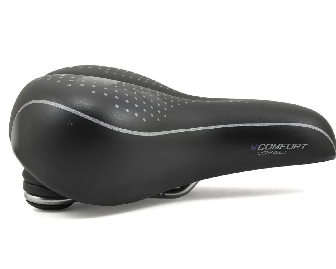 Liv Connect Comfort Women's Saddle (Black) (Steel Rails)