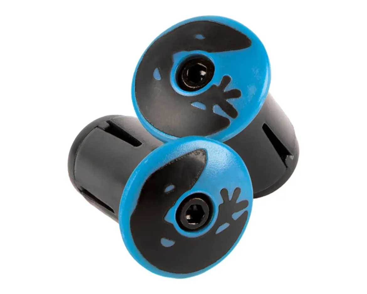 Lizard Skins Handlebar Plugs (Sky Blue) (Pair)