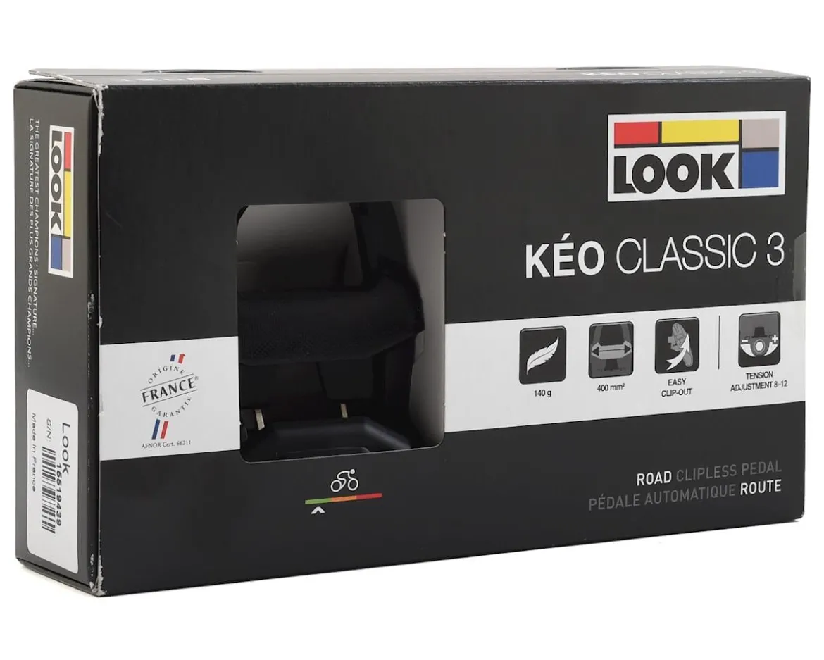 Look Keo Classic 3 Road Pedals (Black)