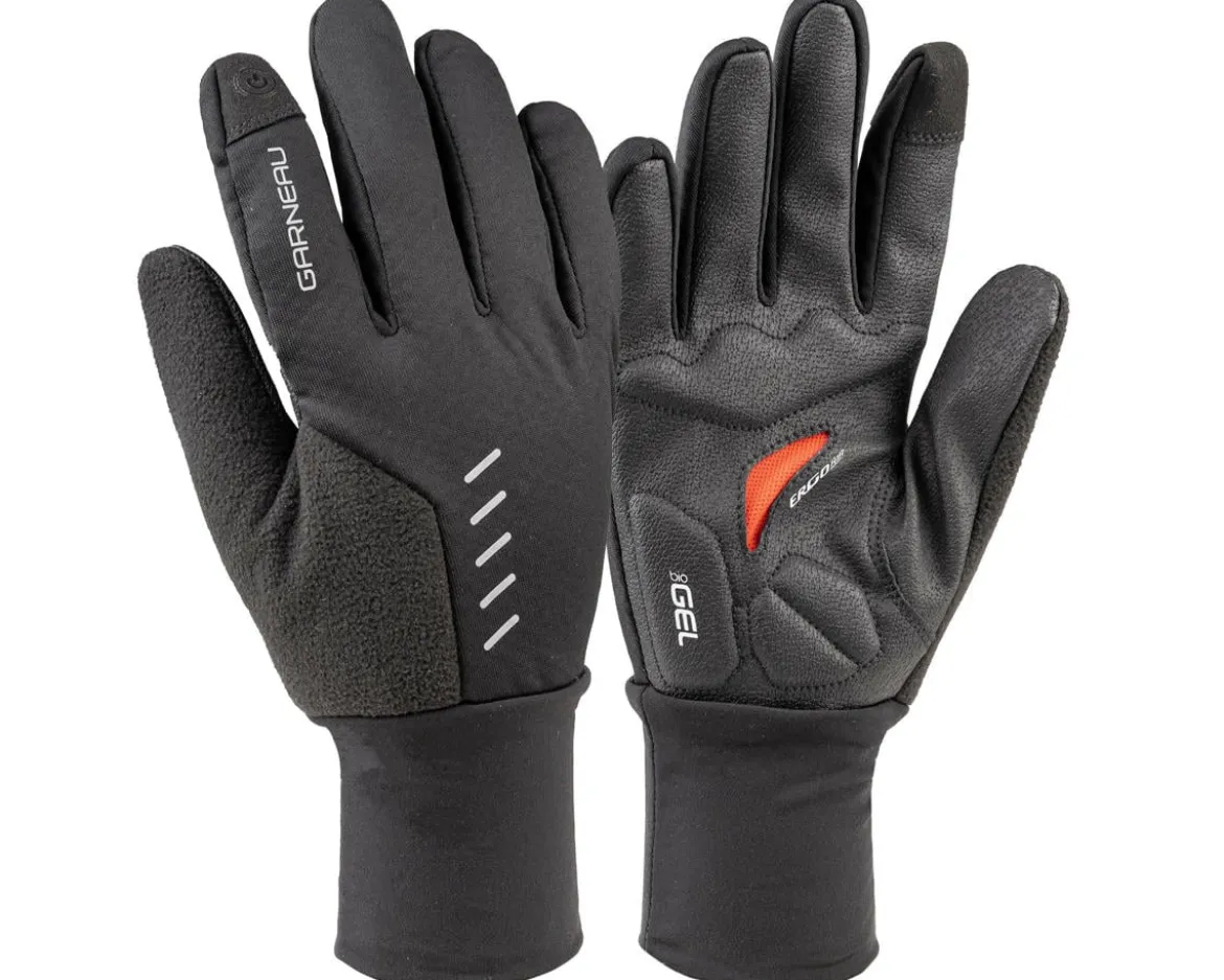Louis Garneau Biogel Thermo II Long Finger Gloves (Black) (2XL)