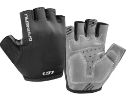 Louis Garneau JR Calory Youth Gloves (Black/Medium Grey) (Youth S)