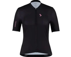 Louis Garneau Women's Classic Eco Short Sleeve Jersey (Black/Antic Pink) (L)