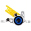 Magura MT8/MT6/MT Trail SL Disc Brake Caliper (Chrome/Blue) (Rear) (Post Mount) (2-Piston)