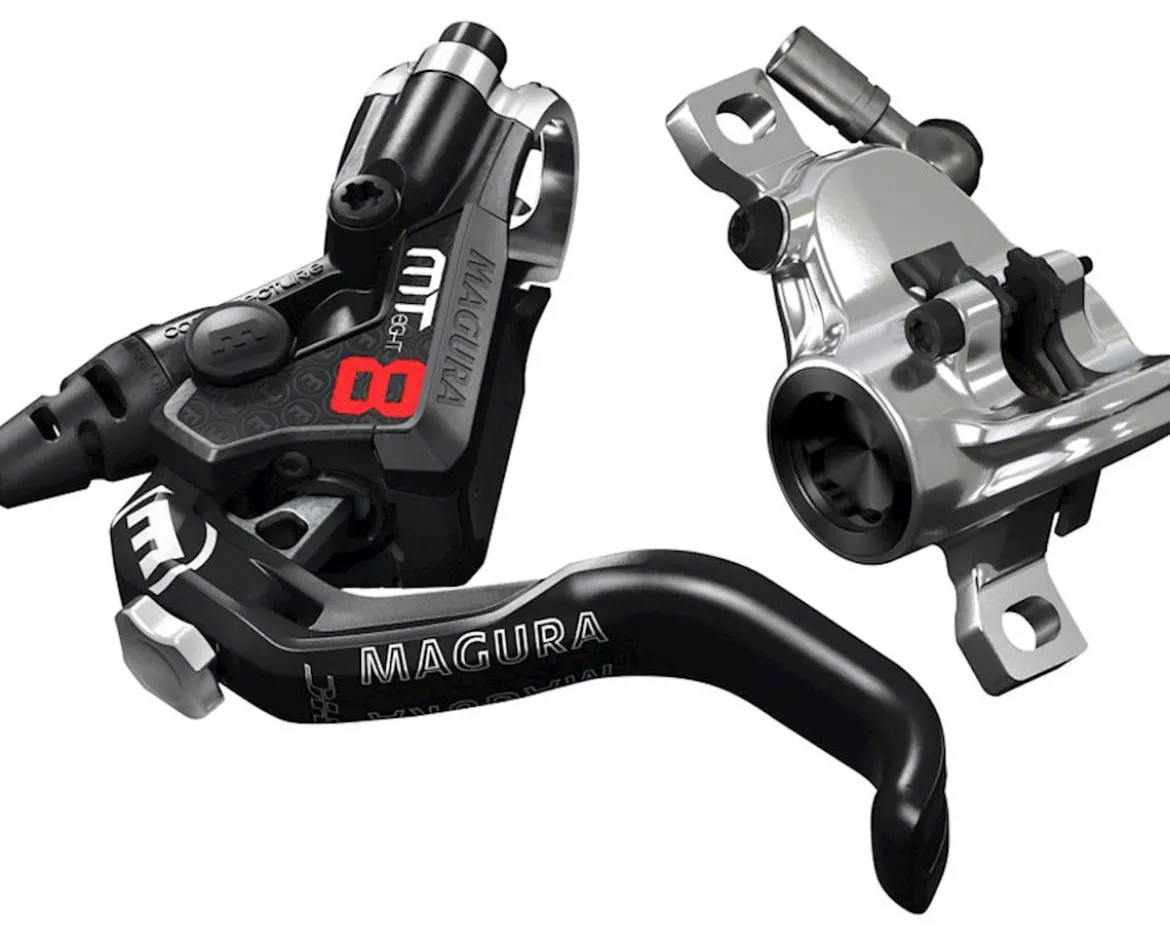 Magura MT8 Pro Hydraulic Disc Brake (Black/Silver) (Post Mount) (Left or Right) (Caliper Included)