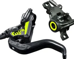 Magura MT8 SL Carbon Hydraulic Disc Brake (Carbon/Yellow) (Post Mount) (Left or Right) (Caliper Included)