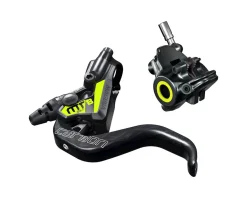 Magura MT8 SL Disc Brake & Lever (Grey/Yellow) (Front or Rear) (Hydraulic) (Flat Mount)