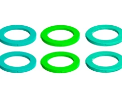 Magura 2-Piston Caliper Colored Cover Kit for One Caliper (Neon Green, Cyan, Mint)