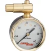 Meiser Presta-Valve Dial Gauge w/ Pressure Relief (60psi)