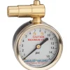 Meiser Presta-Valve Dial Gauge w/ Pressure Relief (15psi)