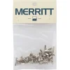 Merritt 14G Brass Nipples (Silver) (Bag of 40)