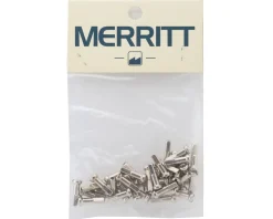 Merritt 14G Brass Nipples (Silver) (Bag of 40)