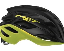 Met Estro MIPS Helmet (Gloss Black/Lime Yellow Metallic) (S)