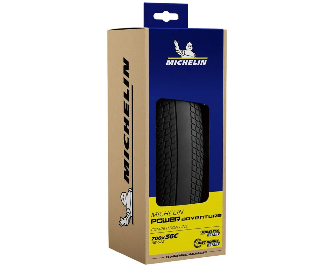 Michelin Power Adventure Classic TS TLR Gravel Tire (Tan Wall) (700c) (30mm)