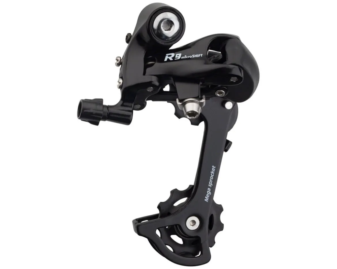 Microshift R9 R43M Road Rear Derailleur (Black) (9 Speed) (Medium Cage) (Shimano Compatible)