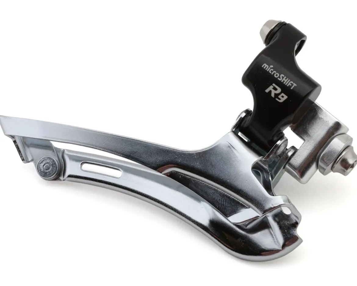 Microshift R9-F Front Derailleur (2 x 9 Speed) (Down Swing) (Bottom Pull) (Braze-On) (Shimano Road Compatible)